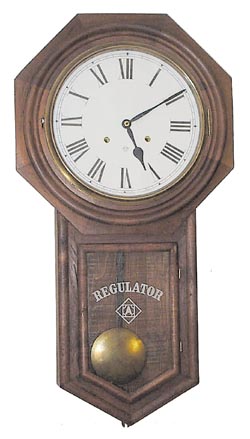 Ansonia Clock Co. hanging "Regulator A", ca 1906. — Antique Clocks Price Guide