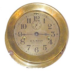Seth Thomas "US Navy Deck Clock No. 3". — Antique Clocks Price Guide