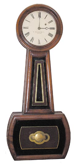 E. Howard Watch & Clock Co., banjo clock, "No. 5", ca 1874. — Antique Clocks Price Guide