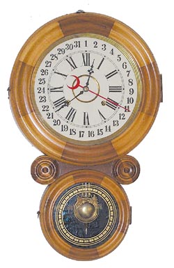 Wm. L. Gilbert Clock Co. hanging clock, "Janeiro", ca 1901. — Antique Clocks Price Guide