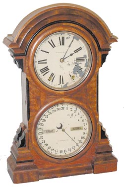 Seth Thomas Clock Co. "Parlor Calendar No. 4", ca 1886, one of the rarest shelf calendar clocks. — Antique Clocks Price Guide