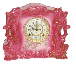 Ansonia Clock Co. Royal Bonn porcelain clock, "Relay", ca 1904. — Antique Clocks Price Guide