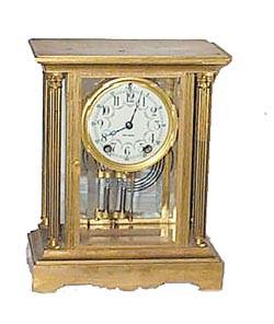 Seth Thomas crystal regulator, "Empire No. 45", ca 1909. — Antique Clocks Price Guide