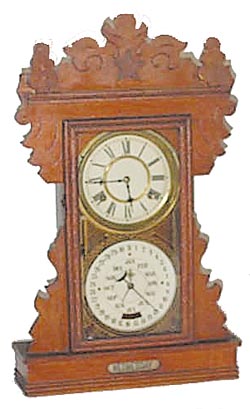 Charles W. Fleishtinger calendar clock, ca 1894. — Antique Clocks Price Guide