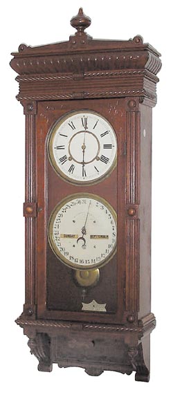 Waterbury Clock Co., "Calendar No. 30", ca 1891. — Antique Clocks Price Guide