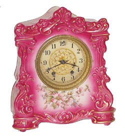 Waterbury Clock Co., porcelain clock, "Parlor No.99", ca 1900. — Antique Clocks Price Guide