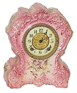 Gilbert Clock Co., porcelain cased, "Royal Hanover", No.416, ca 1898. — Antique Clocks Price Guide