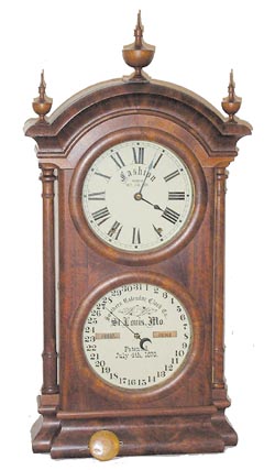 Southern Calendar Clock Co., St. Louis, Mo., "Fashion No.2", ca 1887. — Antique Clocks Price Guide