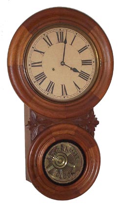 Jerome & Co. hanging clock with an Estell Program. — Antique Clocks Price Guide