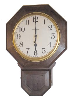 E. Ingraham Clock Co. hanging clock, the 12 inch, "Drop Octagon", ca 1911. — Antique Clocks Price Guide