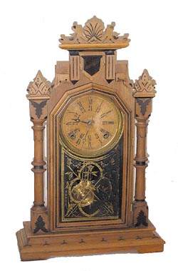 E. Ingraham & Co. parlor clock, "Peerless-24 Hour Dial", ca 1884. — Antique Clocks Price Guide