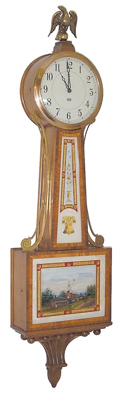 Sangamo Electric Co., Springfield, Illinois. A banjo clock, ca 1928, original instructions and warranty, No.A2778. — Antique Clocks Price Guide