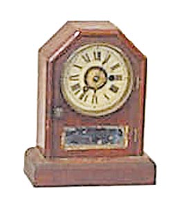 Seth Thomas, early miniature cottage clock, 9 inch octagon top, ca 1875. — Antique Clocks Price Guide