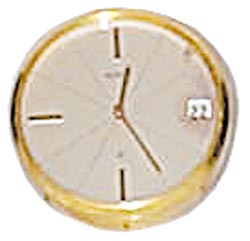 LeCoultre novelty clock with calendar, — Antique Clocks Price Guide
