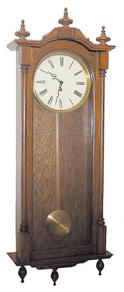 E. Howard Regulator, regulator style No.59, contemporary clock made in Western Germany, ca 1945-1948. — Antique Clocks Price Guide