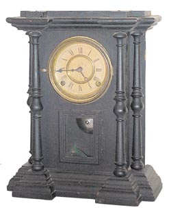 E. Ingraham & Co. enameled wood cased parlor clock, "Bristol", ca 1881. — Antique Clocks Price Guide