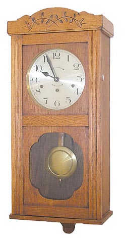 French box clock. Dial signed, "Delassalle, St. Etienne". — Antique Clocks Price Guide