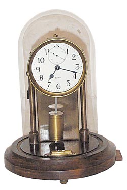 Ban Mfg. Co. electric clock that runs on 3 D batteries. — Antique Clocks Price Guide