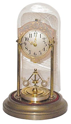 German disc pendulum, platform anniversary clock. — Antique Clocks Price Guide