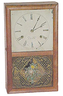 Smith & Goodrich, Bristol Conn. Box clock, ca 1850. — Antique Clocks Price Guide