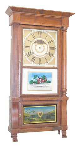 "Birge, Mallory & Co., Bristol, Conn", large column and cornice, ca 1837, — Antique Clocks Price Guide