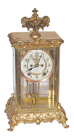 Ansonia Clock Co., crystal regulator, "Crown", ca 1914. — Antique Clocks Price Guide