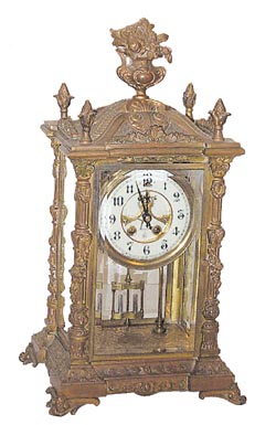 Gilbert Clock Co. crystal regulator, "Verdi", ca 1906. — Antique Clocks Price Guide