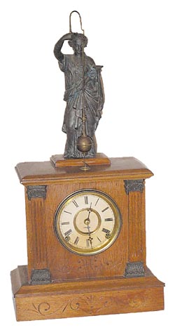 F. Kroeber Clock Co., New York, "Noiseless Rotary, No. 6", ca 1888. — Antique Clocks Price Guide