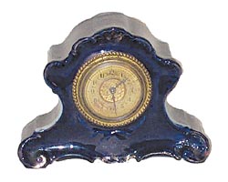 Gilbert Clock Co. porcelain cased clock, "Rhodes", c. 1900. — Antique Clocks Price Guide
