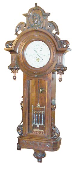 E. Howard "Regulator No. 44", ca1874, the rarest of all Howard clocks. — Antique Clocks Price Guide