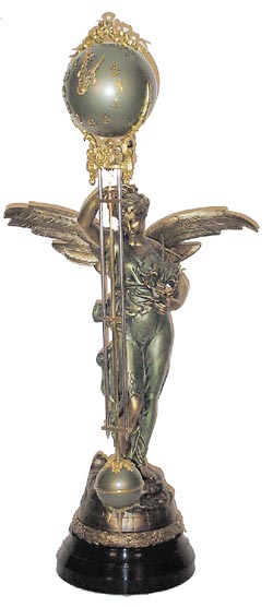 Ansonia Clock Co., "Gloria Ball Swing", ca 1901. — Antique Clocks Price Guide