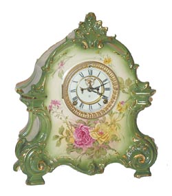 Ansonia Clock Co. , Royal Bonn case, "La Bretagne" — Antique Clocks Price Guide