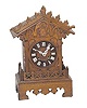 German shelf cuckoo with an 8 day, pinned brass movement, ca 1866-1900.