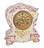 Ansonia Clock Co. Royal Bonn porcelain case, "Tuckahoe", ca1904.