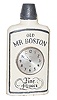 Gilbert Clock Co. advertising clock, "Old Mr. Boston", ca 1900.