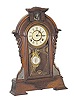 F. Kroeber, unusual and stylish mantle clock.