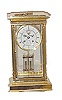 Musical Crystal Regulator, "L'Epee Liberty Clock, Franklin Mint, No. 0163". Offered by the Franklin Mint in 1986, a limited edition of 2500.