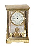 Disc pendulum clock-dial signed "Anniversary, Trade Mark Registered".