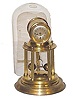 German Torsion Rotary, spring driven. Brass case with glass dome.