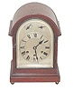 Gustav Becker, bracket clock, miniature size, with Westminster Chimes.