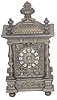 French metal shelf clock.
