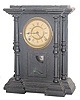 E. Ingraham & Co. enameled wood cased parlor clock, "Bristol", ca 1881.