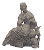 Ansonia Clock Co., top ornament, "No 1028, Queen", ca 1904.