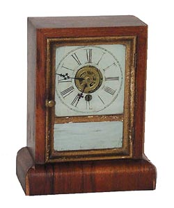 Wm. L. Gilbert and Co. Winchester, Conn. 1 day miniature cottage, called the "Rose Gilt Cottage", ca 1885. — Antique Clocks Price Guide