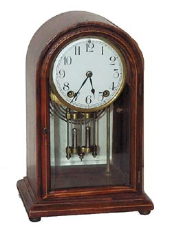 New Haven Clock Co. "Thurston", crystal regulator, ca 1917. — Antique Clocks Price Guide