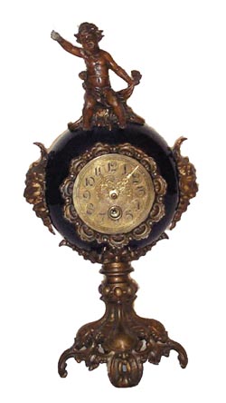 Lenzkirch table clock with the usual Lenzkirch added touches. — Antique Clocks Price Guide
