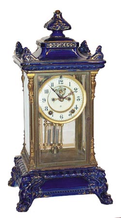 Ansonia Clock Co. "Crystal Regulator No. 6", ca 1906. — Antique Clocks Price Guide