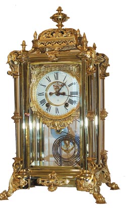 Ansonia Clock Co. Crystal Regulator, "Excelsior", ca 1904. — Antique Clocks Price Guide