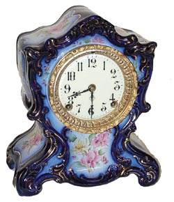 Ansonia Clock Co. porcelain case, "Tacoma", ca early 1900Õs. — Antique Clocks Price Guide