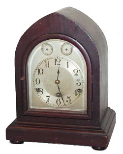 The Kienzle Clock Co. New York, Westminster Chime movement in a beehive style case, 13 inches high. — Antique Clocks Price Guide